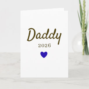 Persoonlijk ontwerp voor nieuwe papa's met jaar kaart
