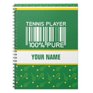 Persoonlijk ontwerp voor tennisspelers, coaches... notitieboek