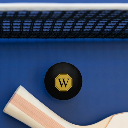 Persoonlijk ontwerp voor zwarte pingpongbal met mo (Tafel)