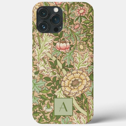 Persoonlijk ontwerp William Morris-patroon Case-Mate iPhone Case (Achterkant)
