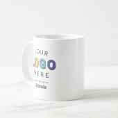 Persoonlijk ontworpen bedrijfslogo koffiemok (Voorkant links)