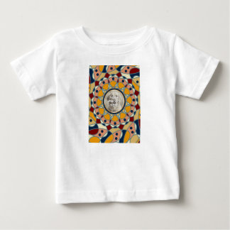 Persoonlijk ontworpen fotomandala baby shirt