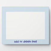 Persoonlijk ontworpen lichtblauw landschapsfoto fotoplaat (Voorkant)