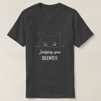 Persoonlijk oordelen over jou in stilte poesje t-shirt