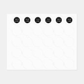 Persoonlijk op maat gemaakt afstudeercadeau labels (Vel)