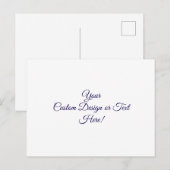 Persoonlijk op maat gemaakt briefkaart (Voorkant / Achterkant)