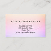 Persoonlijk Op Maat Gemaakt Elegant Modern Eenvoud Visitekaartje (Achterkant)