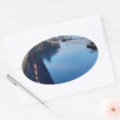 Persoonlijk op maat gemaakt ovale sticker (Envelop)