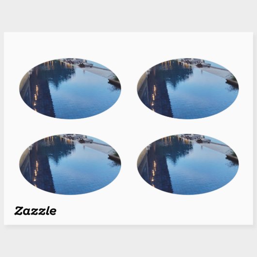 Persoonlijk op maat gemaakt ovale sticker (Vel)