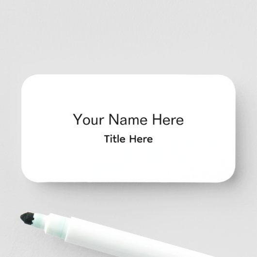 Persoonlijk Op Maat Gemaakt Professioneel Personee Naamplaatje (In situ)
