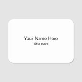 Persoonlijk Op Maat Gemaakt Professioneel Personee Naamplaatje (Voorkant)