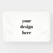 Persoonlijk op maat gemaakt spandoek (Horizontaal)