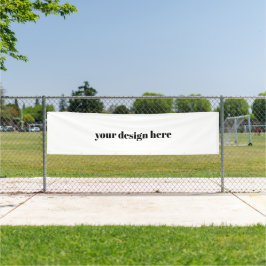 Persoonlijk op maat gemaakt spandoek