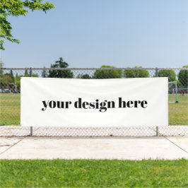 Persoonlijk op maat gemaakt spandoek