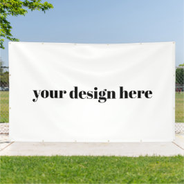 Persoonlijk op maat gemaakt spandoek