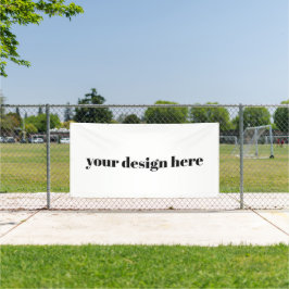 Persoonlijk op maat gemaakt spandoek