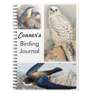 Persoonlijk op maat gemaakt vogelaarsdagboek notitieboek