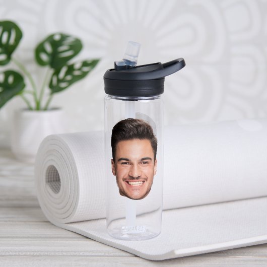 Persoonlijk Op maat gemaakte gezicht Waterfles (Yoga (Gedraaid) )