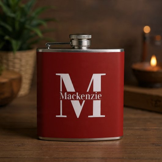 Persoonlijk Op Maat Gemaakte Monogram Heupfles