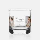 Persoonlijk opa aangepaste foto  whisky glas (Voorkant)