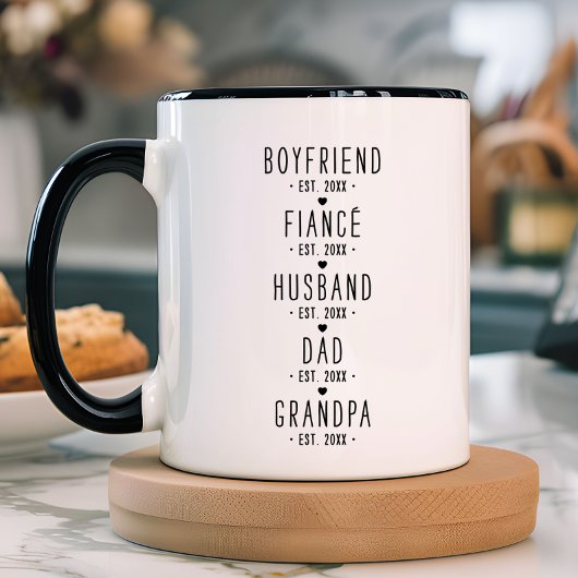 Persoonlijk opa mijlpaal cadeau mok