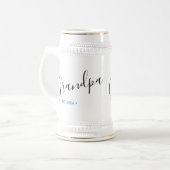 Persoonlijk Opa Opgerichte Jaar Bierpul (Voorkant links)