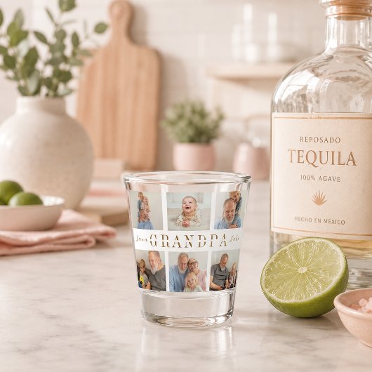 Persoonlijk opa shotglas shot glas