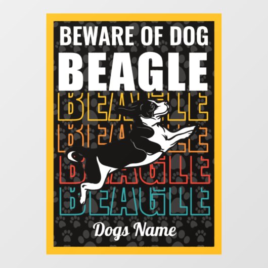 Persoonlijk opletten van de Waarschuwing van de Ba Raamsticker (Vel)