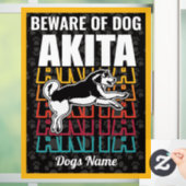 Persoonlijk opletten van de Waarschuwing van Dog A Raamsticker (Huis)