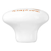 Persoonlijk orang-oetandesign keramische knop (Zijkant)
