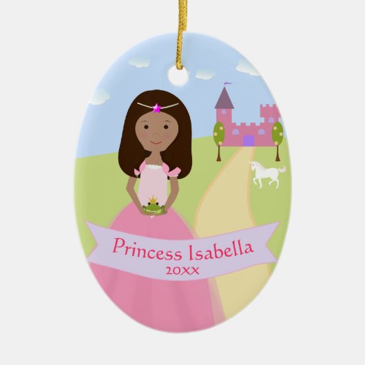 Persoonlijk Ornament van twee sided Princess (Voorkant)