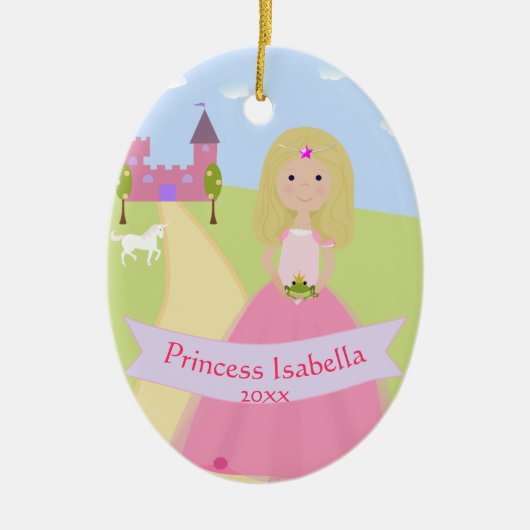 Persoonlijk Ornament van twee sided Princess (Voorkant)