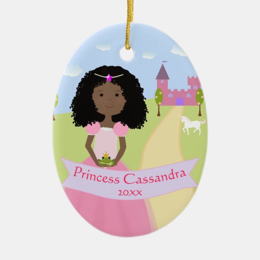 Persoonlijk Ornament van twee sided Princess (Voorkant)