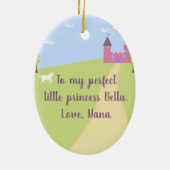 Persoonlijk Ornament van twee sided Princess (Achterkant)