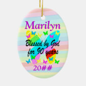  PERSOONLIJK ORNAMENT VOOR 90-JARIGEN (Achterkant)