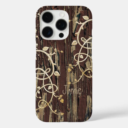 Persoonlijk Oude Wood Country Chic Case-Mate iPhone Case (Achterkant)