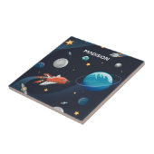 Persoonlijk Outer Space-patroon Tegeltje (Zijkant)