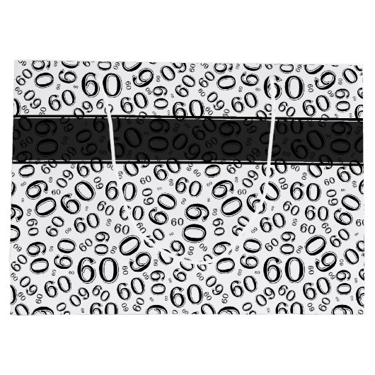 Persoonlijk: Over The Hill 60th Birthday Theme (L) Large Cadeautasje (Achterkant)