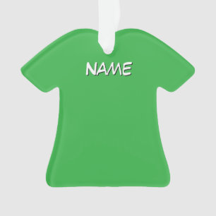 Persoonlijk overhemd met naam groen ornament