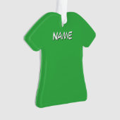 Persoonlijk overhemd met naam groen ornament (voorkant)