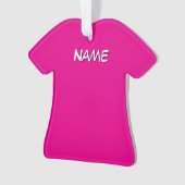 Persoonlijk overhemd met naam Roze Ornament (voorkant)