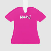 Persoonlijk overhemd met naam Roze Ornament (achterkant)
