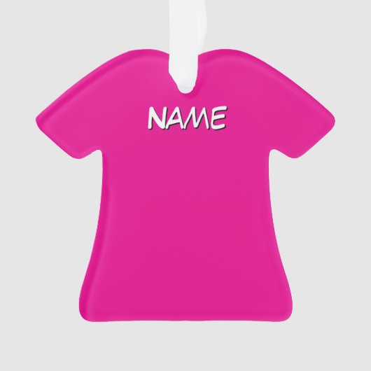 Persoonlijk overhemd met naam Roze Ornament (voorkant)