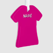 Persoonlijk overhemd met naam Roze Ornament (voorkant)