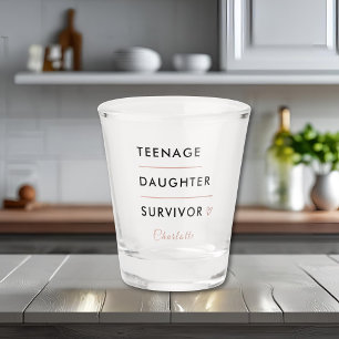 Persoonlijk Overlevende Moderne Tienerdochter Shot Glas