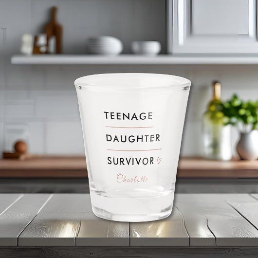 Persoonlijk Overlevende Moderne Tienerdochter Shot Glas