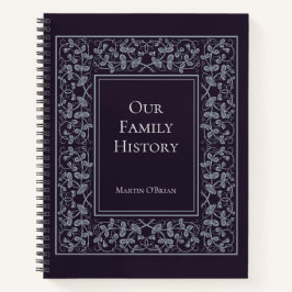 Persoonlijk overzicht van oudere familie notitieboek