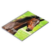 Persoonlijk paard en naam notitieboek (Linkerzijde)