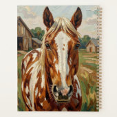 Persoonlijk paard en wit paard planner (Achterkant)