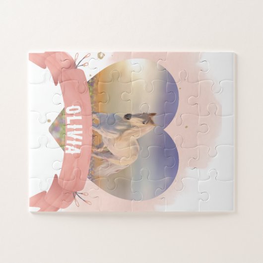 Persoonlijk paard legpuzzel (Horizontaal)